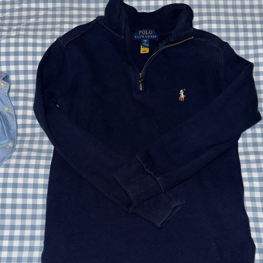 Polo by Ralph Lauren Dark Blue Zip-Up Sweater